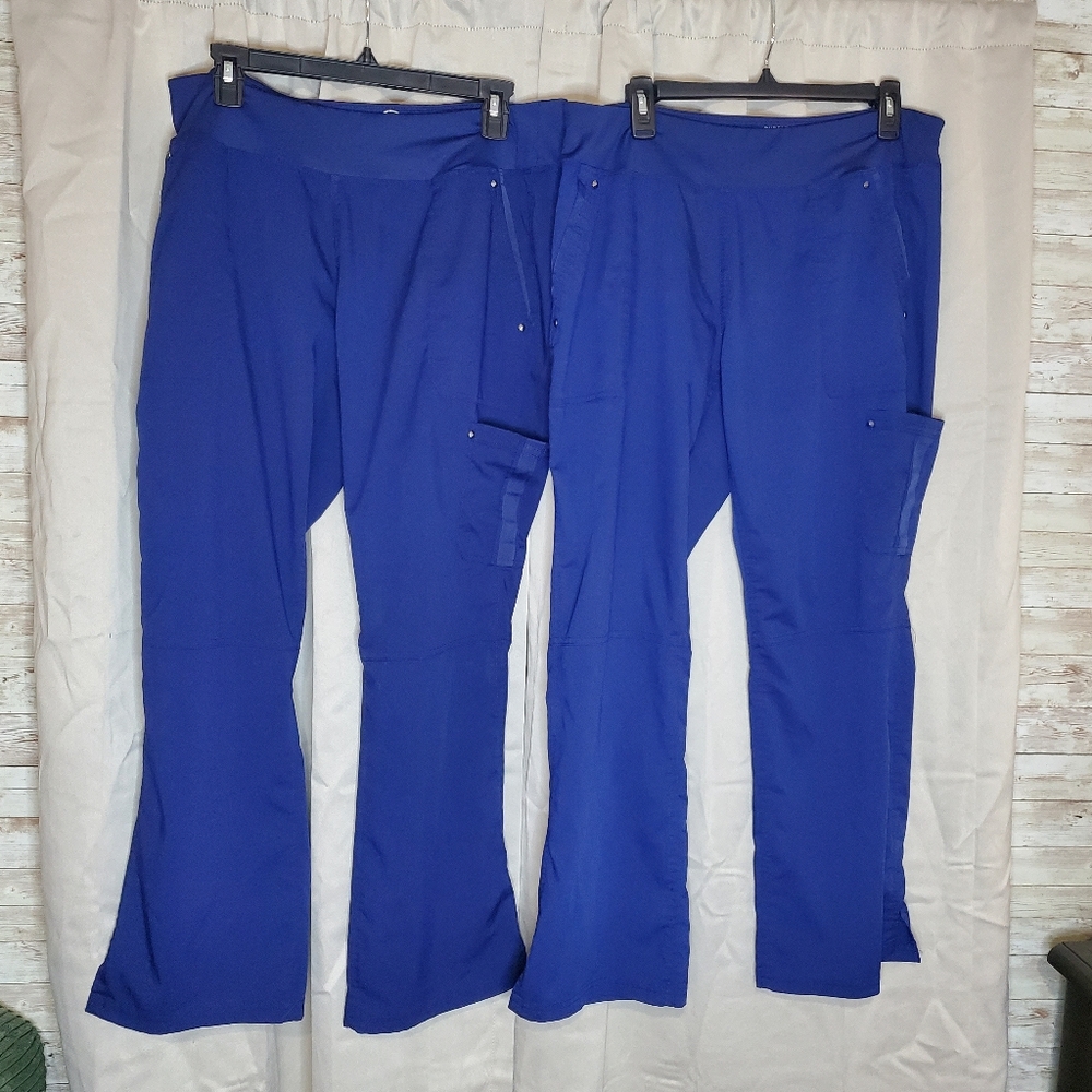 Healing Hands Purple Label Navy Scrub Pants Large Petite